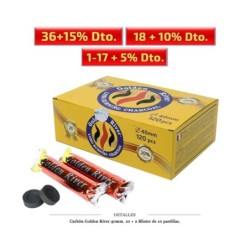 CARBON GOLDEN RIVER 40 MM 10+2 UDS