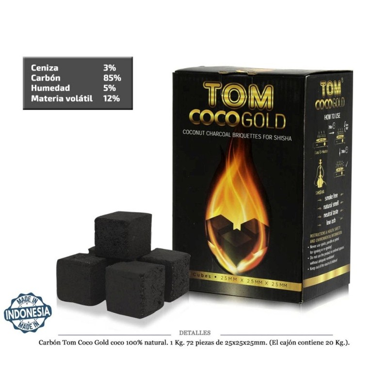 CARBON 1KG TOM COCO GOLD 25MM 72 UDS