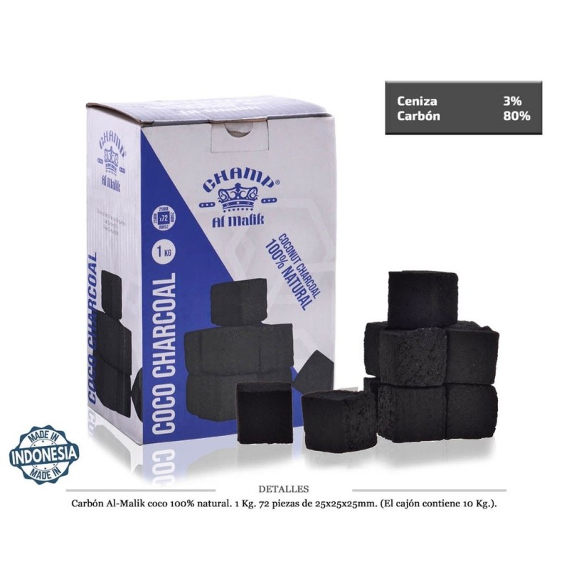 CARBON 1KG AL-MALIK COCO CASABLANCA 25 MM 72 UDS