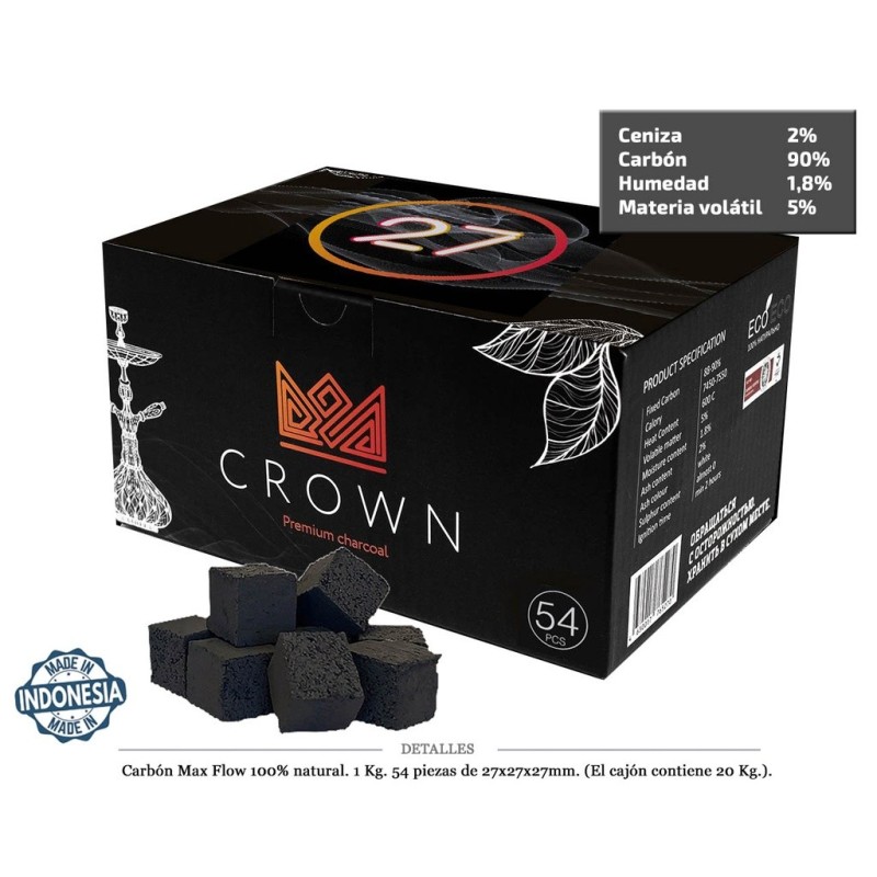 CARBON 1KG CROWN MAX FLOW 27 MM 54 UDS