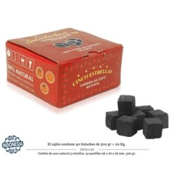 CARBON 500G CINCO ESTRELLAS 26 MM 32 UDS