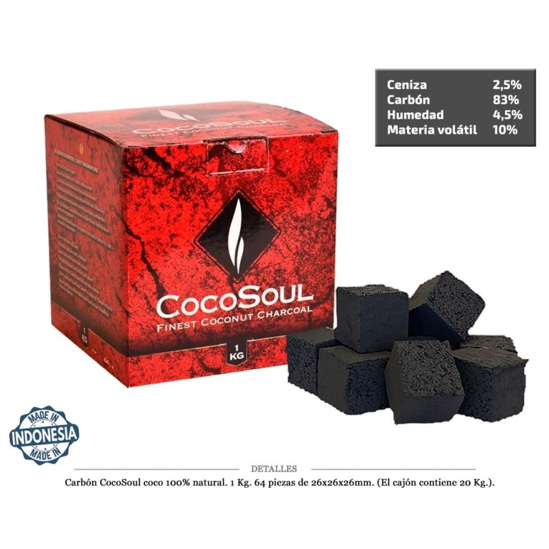 CARBON 1KG COCO SOUL 26MM 64 UDS