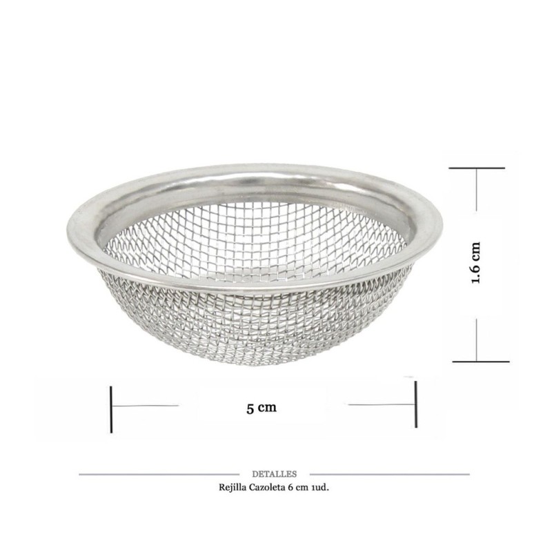 REJILLA CAZOLETA 5X1,6 CM 1 UD