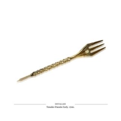 TENEDOR PUNZON CURLY ORO 1 UD