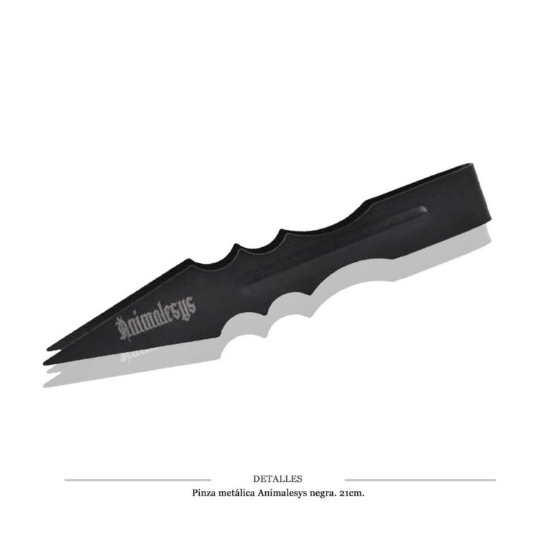 PINZA METALICA ANIMALESYS NEGRA 21 CM