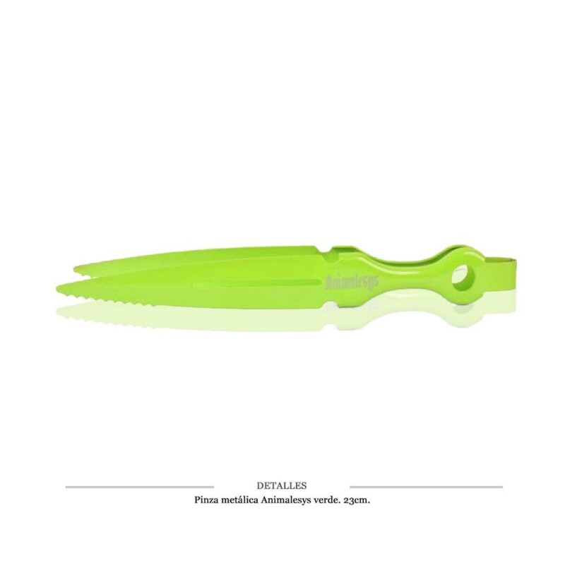 PINZA METALICA ANIMALESYS VERDE 23 CM