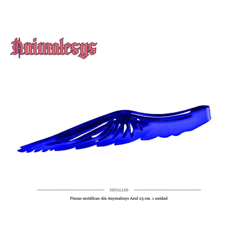 PINZA ALAS ANIMALESYS AZUL 23CM