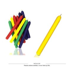 PUNZON COLORES SURTIDOS 10CM PACK 25 UDS