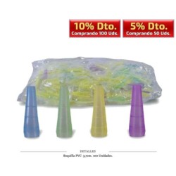 BOQUILLA PVC DESECHABLE 3,7 CM 100 UDS