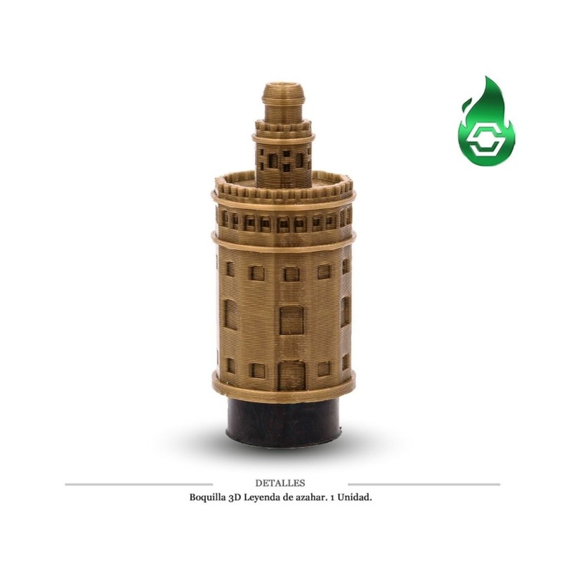 BOQUILLA 3D SAPIENS LEYENDA AZAHAR DORADA 1 UD