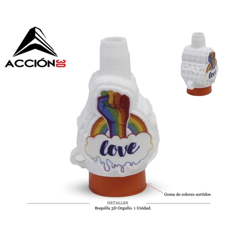 BOQUILLA 3D ACCION ORGULLO 1 UD