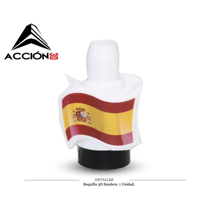BOQUILLA 3D ACCION BANDERA ESPAÑA 1 UD