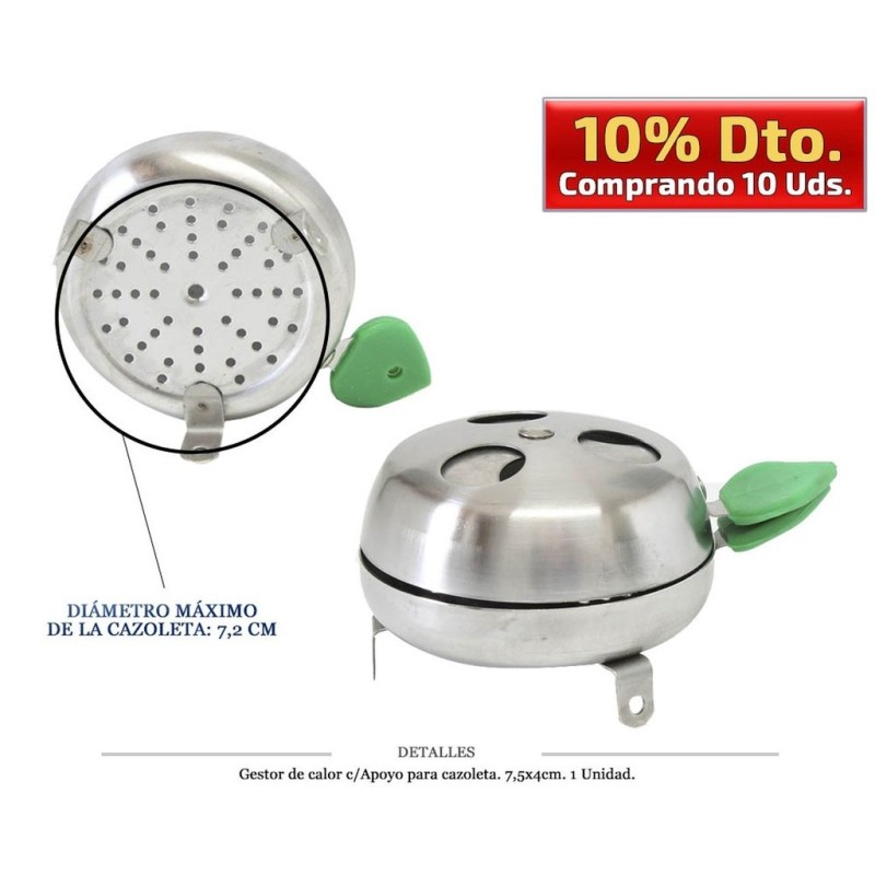 GESTOR DE CALOR PRO C/APOYO CAZOLETA 7,5X4CM 1U