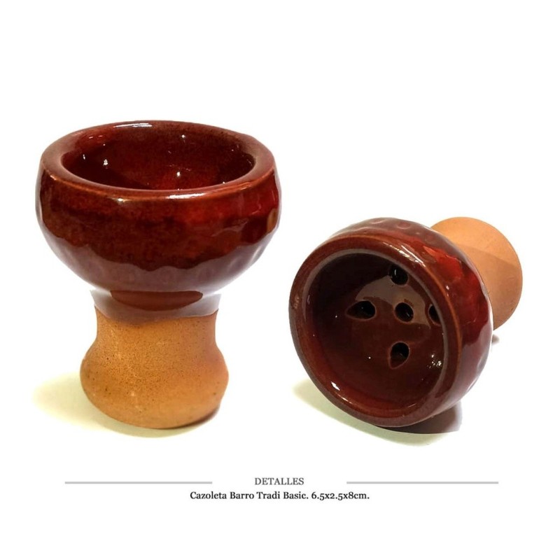 CAZOLETA BARRO TRADI BASIC 6,3X2,5X8CM PACK 10 UDS