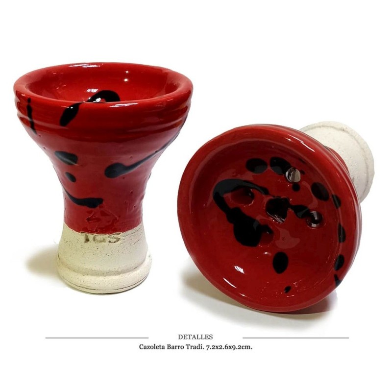 CAZOLETA BARRO CHAMOTA TRADI LADY BUG 7.2X2.6X9.2 CM