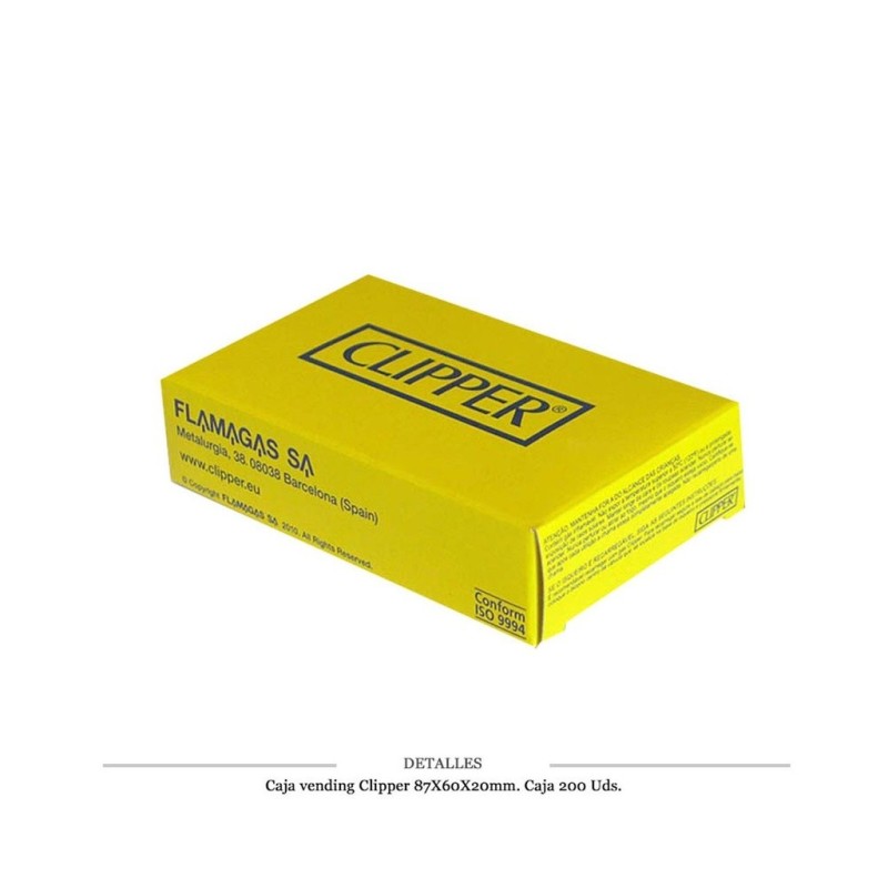 CAJA CLIPPER MAQUINA EXPENDEDORA 87X60X20MM 200 UDS
