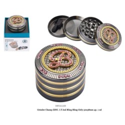 GRINDER CHAMP ZINC BLING GIRLY 50X38MM 4P 1 UD