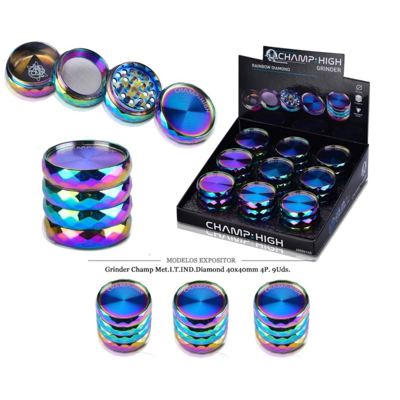 GRINDER CHAMP MET I.T.IND.DIAMOND 40X40MM 4P 9 UDS