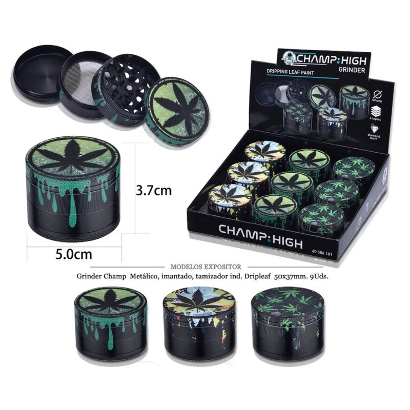 GRINDER CHAMP MET I.T.IND. DRIPLEAF 50X37MM 9 UDS