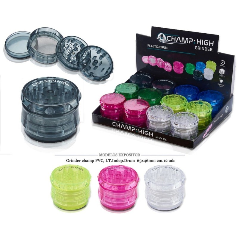 GRINDER CHAMP PVC I.T. INDEP. DRUM 63X46MM 12 UDS
