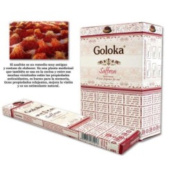 INCIENSO GOLOKA SAFFRON 15GR 12 UDS