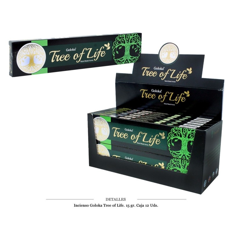 INCIENSO GOLOKA TREE OF LIFE 15GR 12 UDS