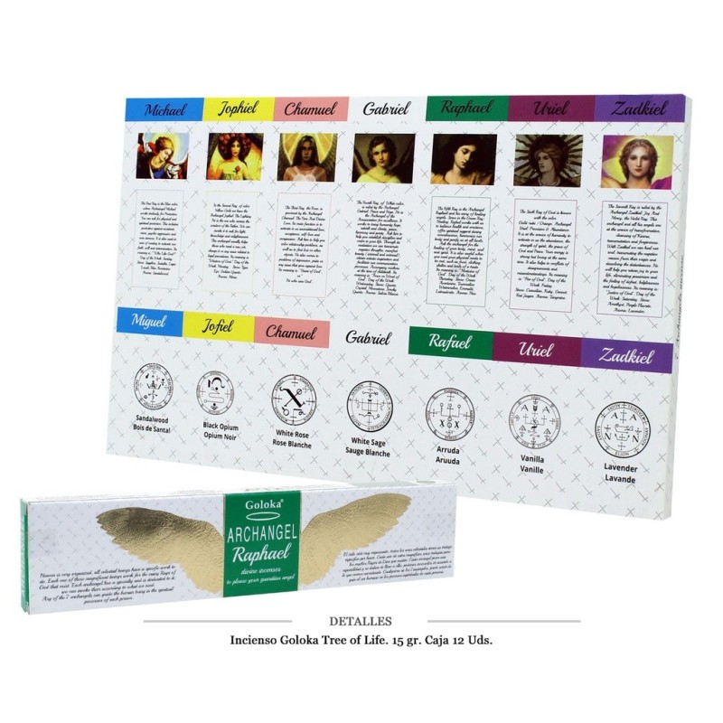 INCIENSO GOLOKA ARCANGELES 15GR 7 UDS