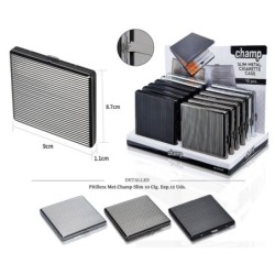 PITILLERA MET CHAMP SLIM 10 CIG 12 UDS
