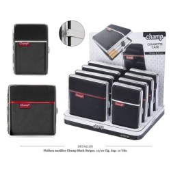 PITILLERA MET CHAMP BLACK/STRIPES 12/20 CIG 12 UDS