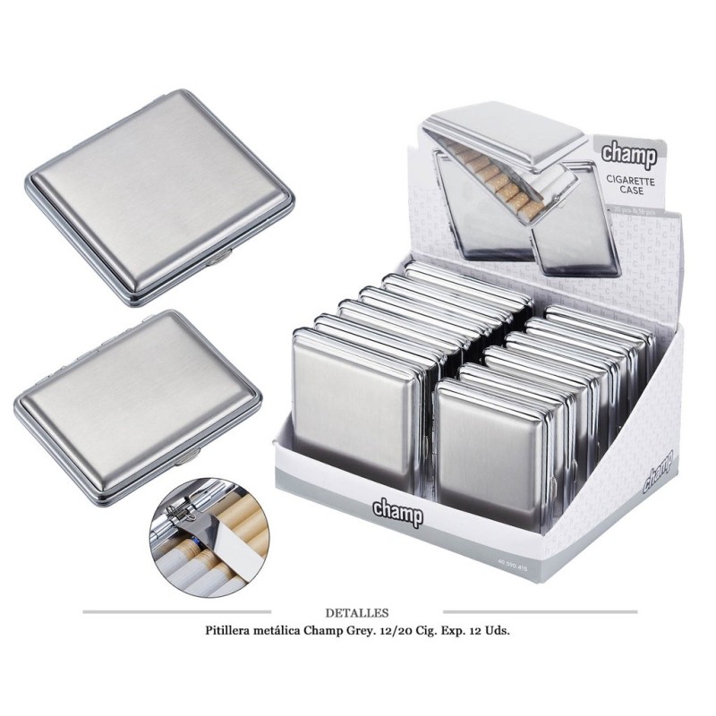 PITILLERA MET CHAMP GREY 12/20 CIG 12 UDS