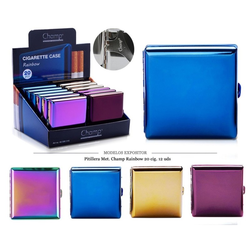 PITILLERA MET CHAMP RAINBOW 20 CIG 12 UDS