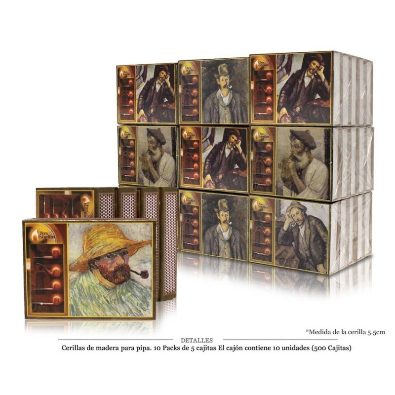 CERILLA F-16 MAD PIPA 3 ESTRELLAS 10 PACK DE 5 UDS