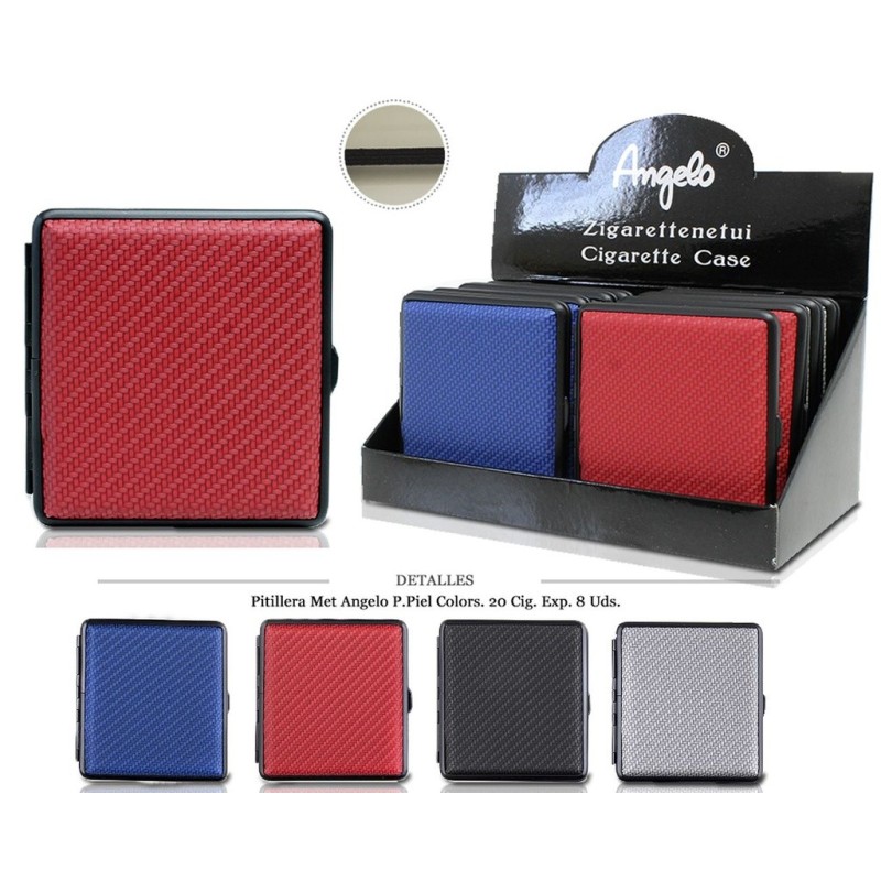 PITILLERA MET ANGELO P.PIEL COLORS 20 CIG 8 UDS