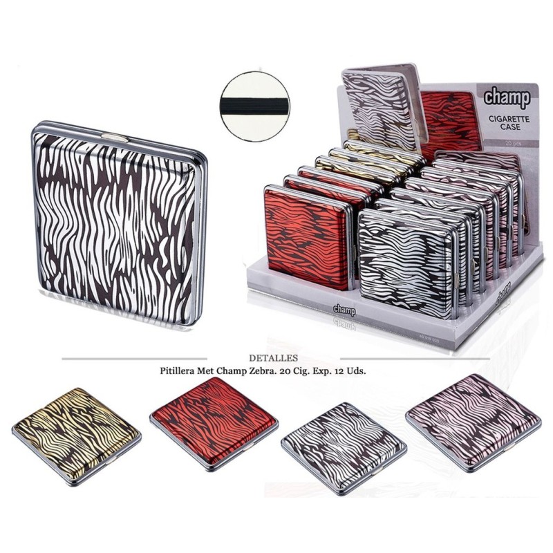 PITILLERA MET CHAMP ZEBRA 20 CIG 12 UDS