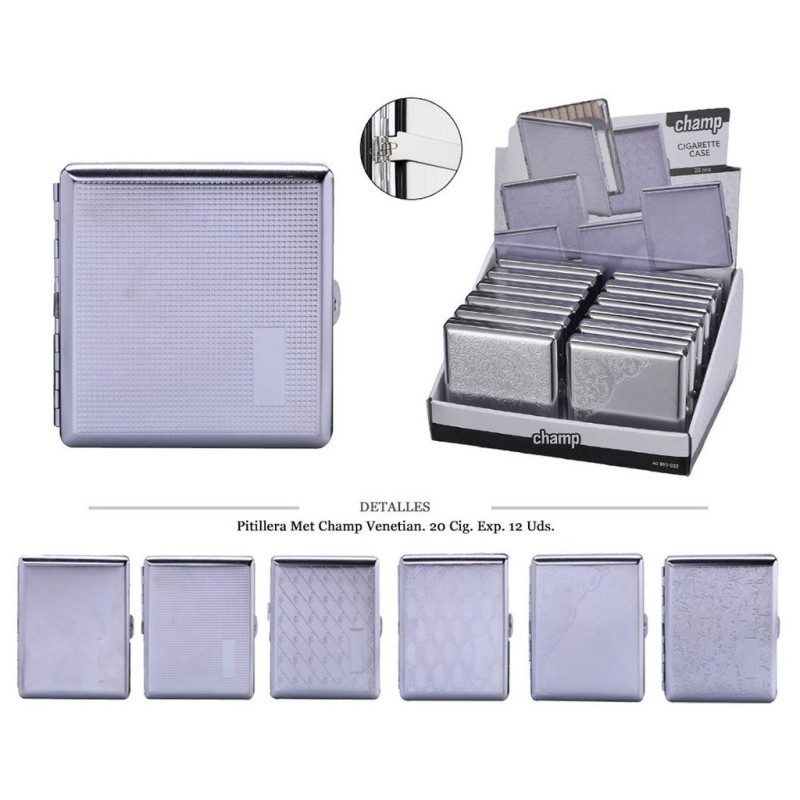 PITILLERA MET CHAMP VENETIAN 20 CIG 12 UDS