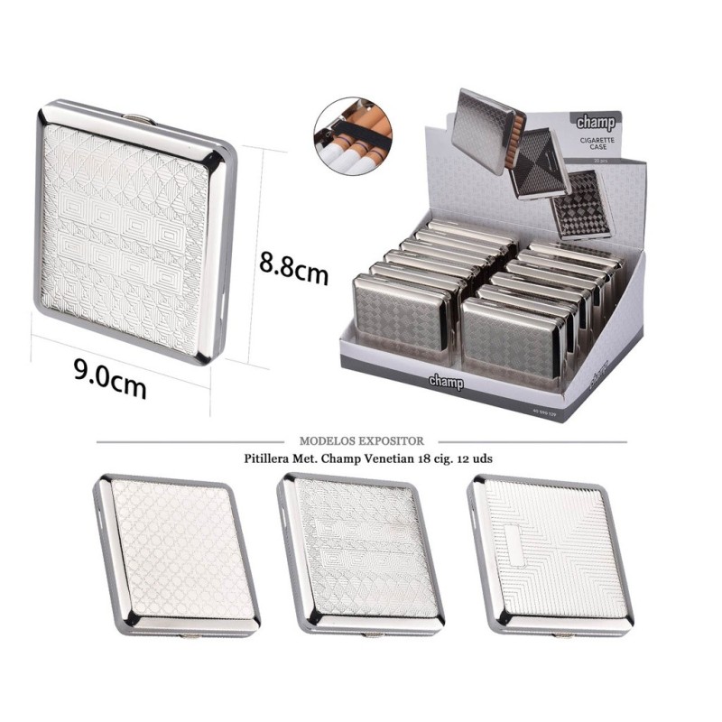 PITILLERA MET CHAMP VENETIAN 18 CIG 12 UDS