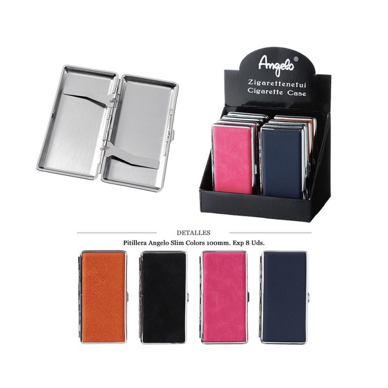 PITILLERA MET ANGELO COLORS 12 CIG 100 MM 8 UDS