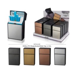 PITILLERA PVC CHAMP BRUSHED METAL 12 UDS