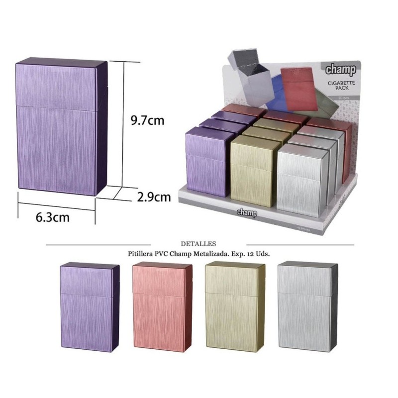 PITILLERA PVC CHAMP BRUSHED COLORS 12 UDS