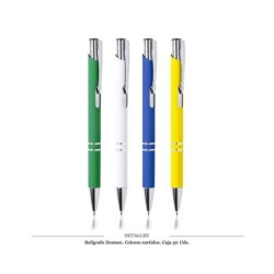 BOLIGRAFO ZROMEN RPET COL. SURT. 50 UDS