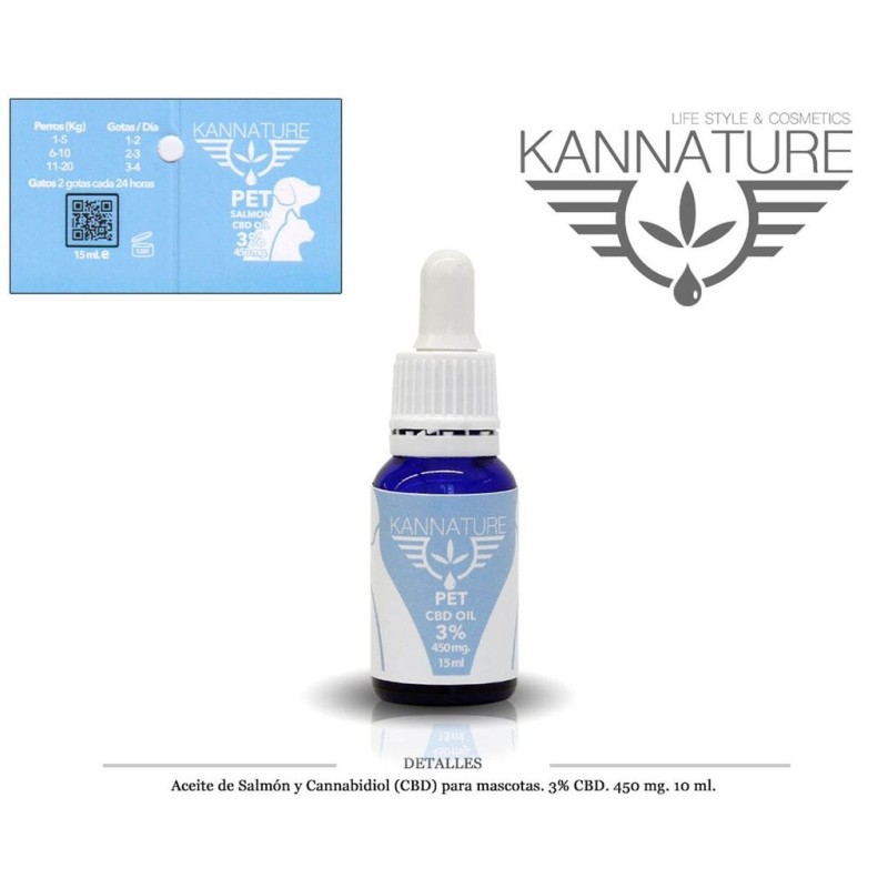 ACEITE MASCOTAS KANNATURE 3% CBD 15 ML