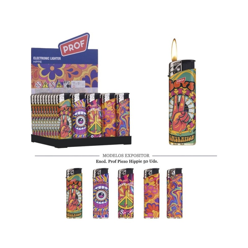 ENCD. PROF PIEZO RECARGABLE HIPPIE 50 UDS