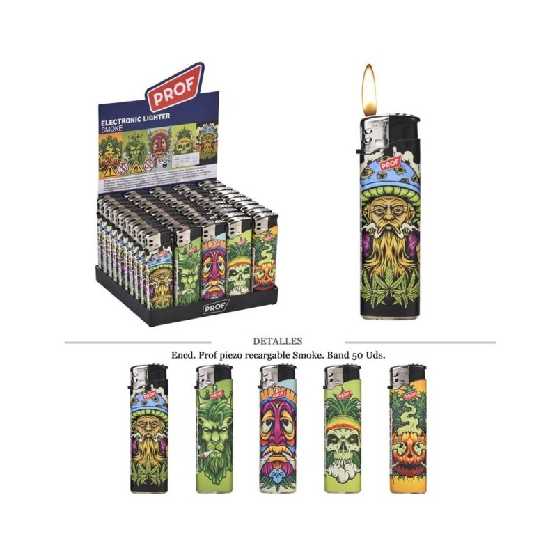 ENCD. PROF PIEZO RECARGABLE SMOKE 50 UDS