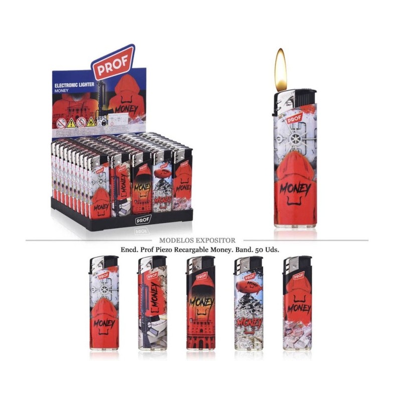 ENCD. PROF PIEZO RECARGABLE MONEY 50 UDS