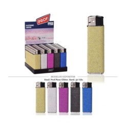 ENCD. PROF PIEZO RECARGABLE GLITTER 50 UDS