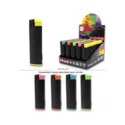 ENCD. ATOMIC PIEZO BLACK NEON CON LUZ 50 UDS