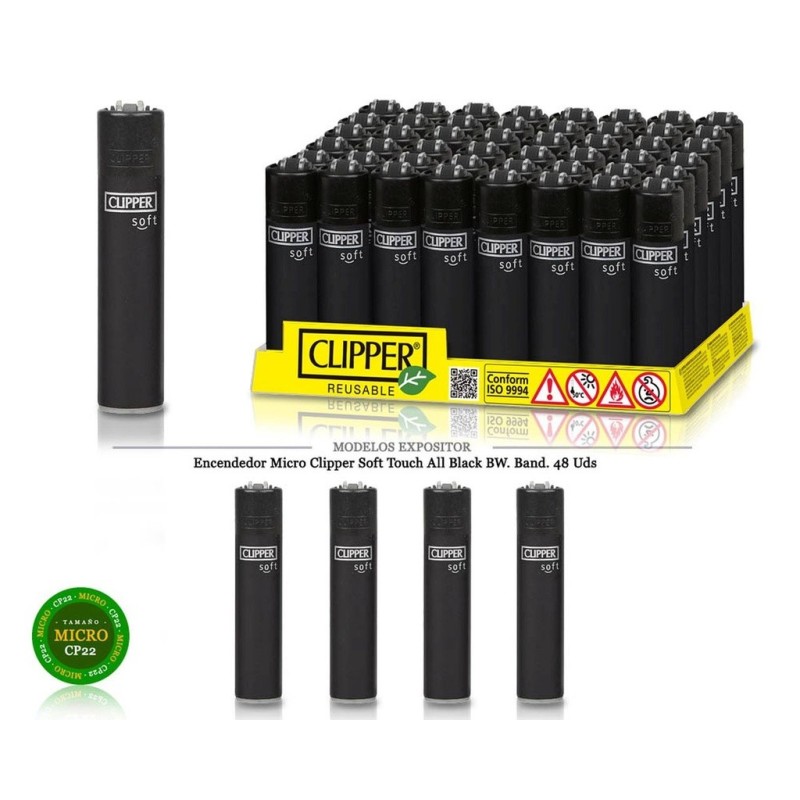 ENCD. MICRO SOFT TOUCH ALL BLACK BW 48 UDS