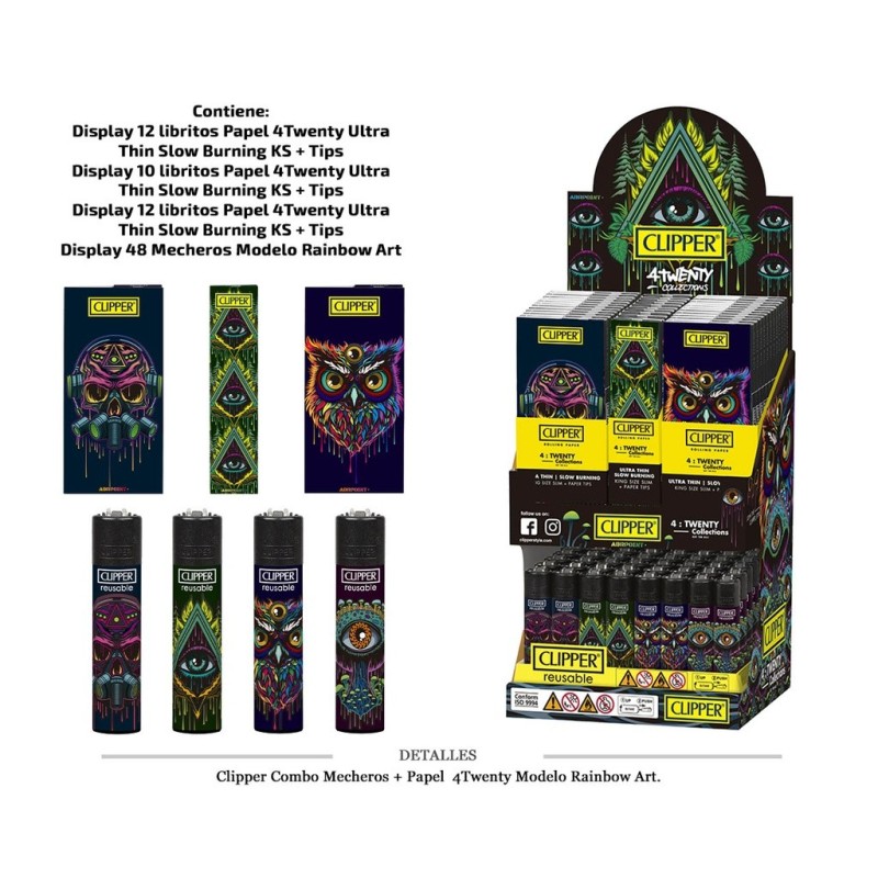 EXP. CLIPPER COMBO CP11+PAPEL RAINBOW ART
