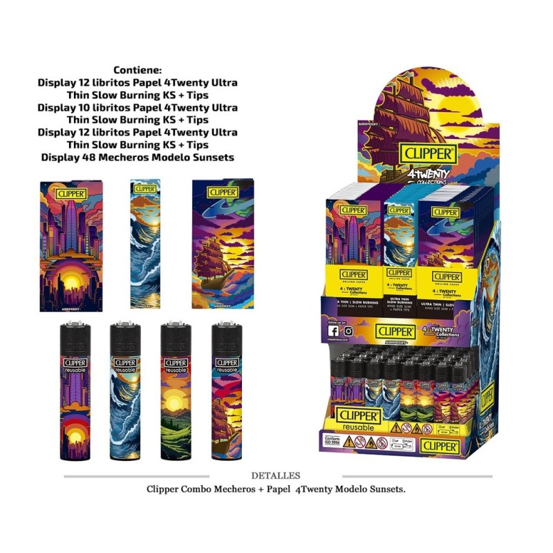 EXP. CLIPPER COMBO CP11+PAPEL SUNSETS