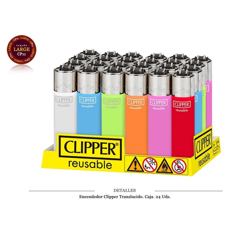 ENCD. CLIPPER TRANSPARENTE 24 UDS